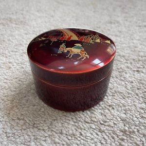 Vintage Japanese AIZU WAKAMATSU lacquerware box